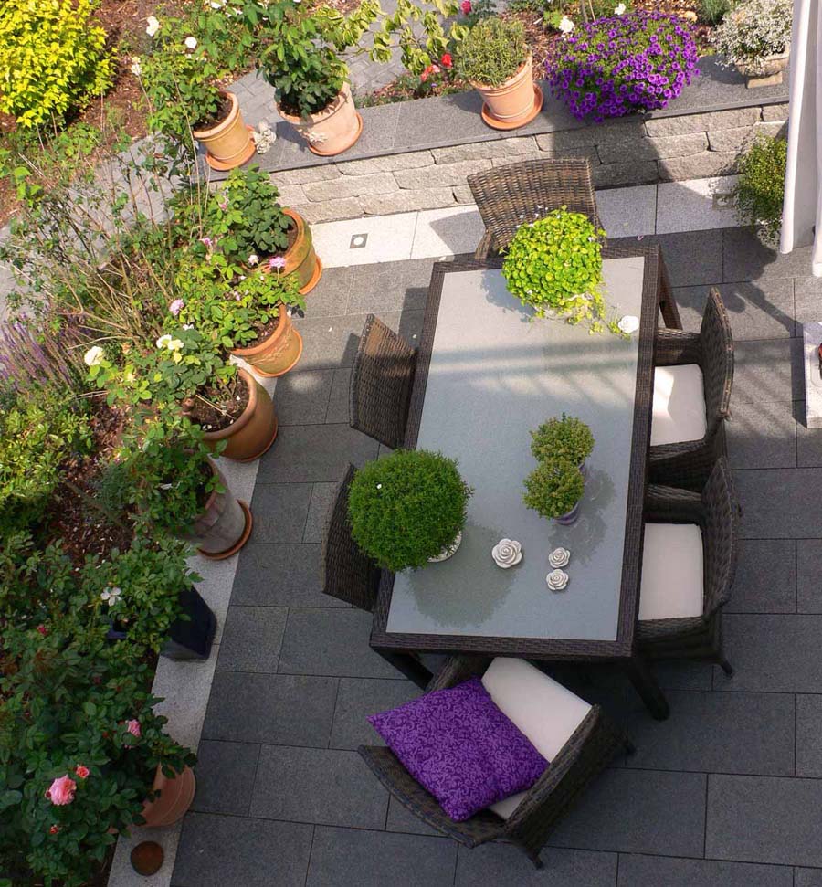 Freiraumplanung Hindersin: Terrassen und Sitzplätze