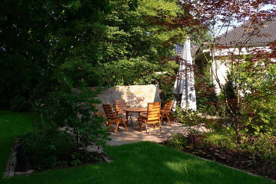 Freiraumplanung Hindersin: Terrassen und Sitzplätze